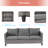 Jonson Wicker 5 - Person Patio Conversation Set with Cushions-946984234-946984231