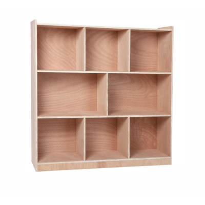 Unglazed Exterior 8-Section Bookcase Classroom Storage Locker