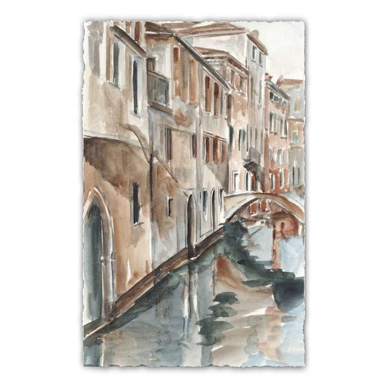 UA CH Venetian Watercolor Study II 1 Piece Wrapped Canvas Painting, 76cm H x 51cm W x 3.8cm D