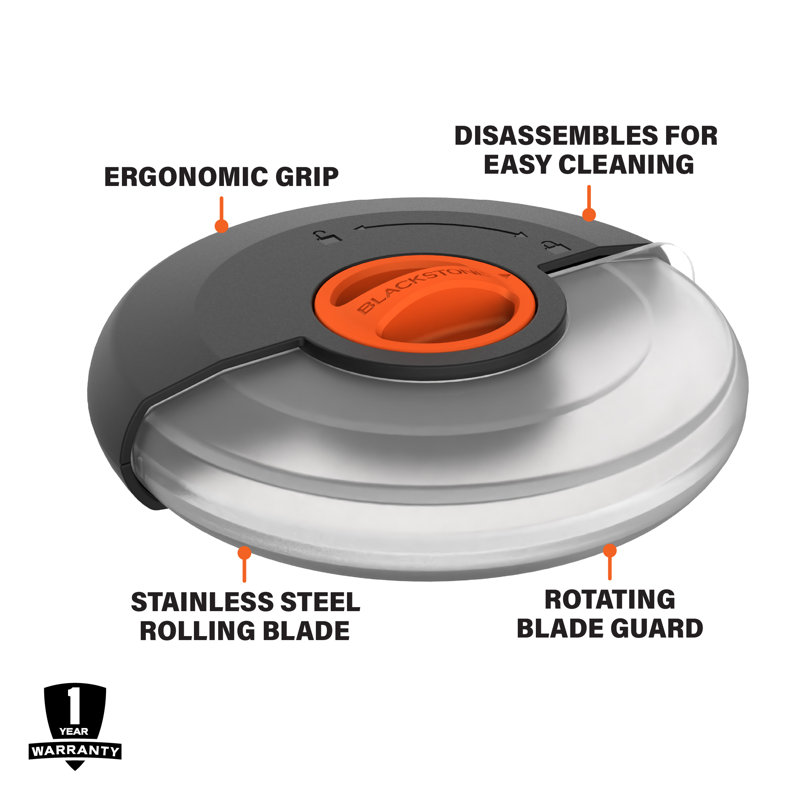 Blackstone Palm Pizza Cutter with Stainless Steel Blade