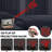 Headboard Projection Alarm Clock, 7.3-Inch Mirror Projection Device, 180° Rotation Projection, Dual Alarm Function, 3 Modes, Brightness Adjustment, Daylight Saving Time Function, Delayed Wake-Up Function, Charging Interface, 5-Level Volume Adjustment.