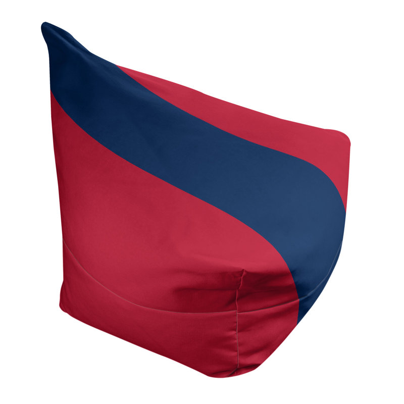 Sac de pois classique, H 30 po x l 27 po x P 27 po, Rouge vif / bleu égyptien