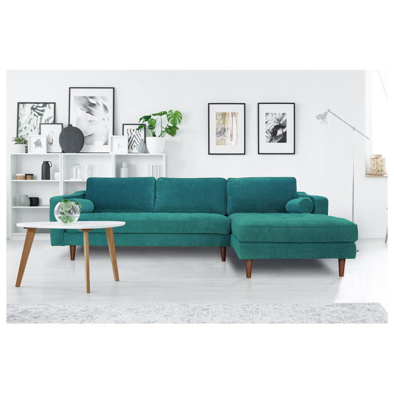 CANAPÉ SECTIONNEL ANDERSON RAF - TURQUOISE