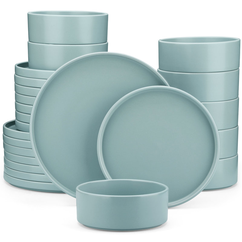 Vancasso  Stoneware Dinnerware - Set of 24 , Blue