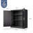3-Tier Lockable Metal Storage Cabinet with Adjustable Shelves, 110 lbs Capacity, Double-Door Cabinet for Office, Home & Garage-102509311