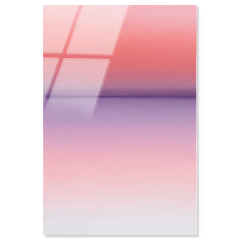 Peach Coastline II Print by Oliver Gal, 15"H x 10"W, High-Gloss Acrylic Print