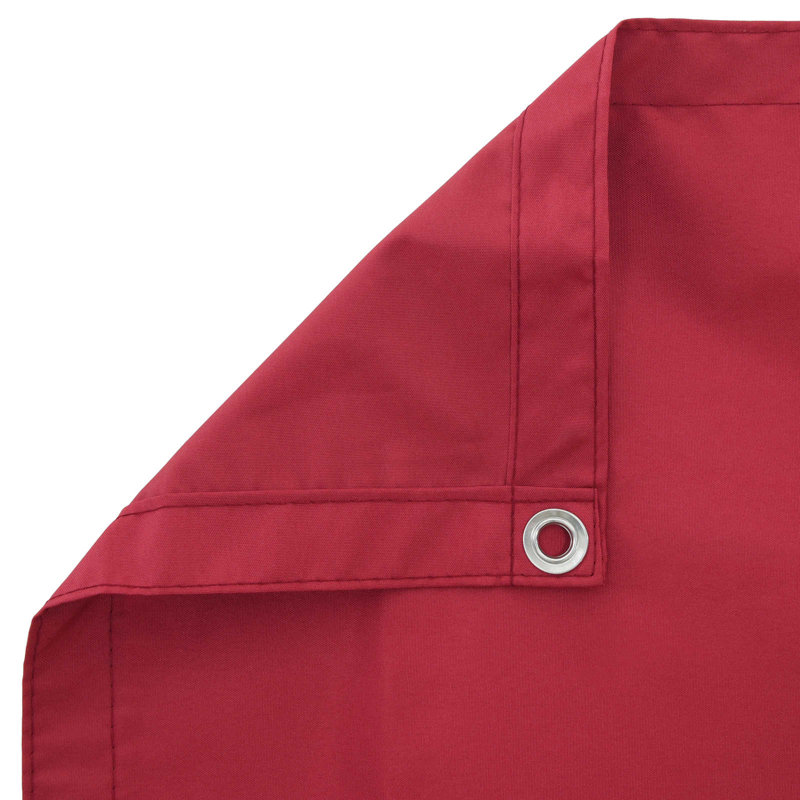 Vidaxl Balcony Screen Oxford Fabric Outdoor Privacy Garden Terrace Durable, 110cm H x 200cm W, Red