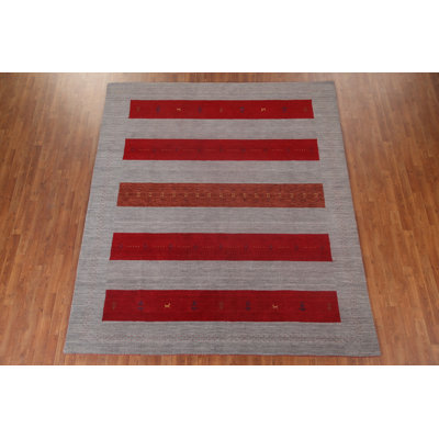 Striped Gabbeh Oriental Area Rug 8x10