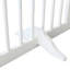 4 barrières en bois massif pour animaux de compagnie, d'une hauteur de 27,6 po, pliables et portatives, pour divers espaces. Grille en bois à 4 panneaux, clôture, portes, couloirs, cuisines. Finition