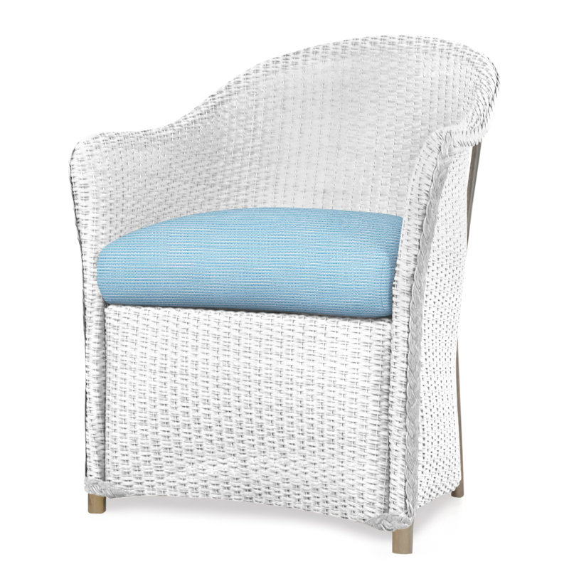 Weekend Retreat Outdoor Dining Armchair, White, Serene Spa