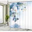 Ensemble de rideau de douche floral et crochets-94822029-44247689