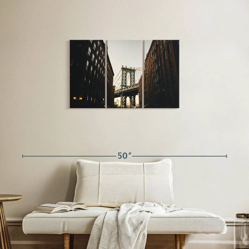 Lilie NYC Manhattan Bridge, H 20 po x l 33 po