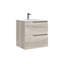 Menta 28.0" Wall Mounted Single Bathroom Vanity In Natural Oak With Ceramic Top-639213430-605170592