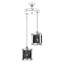 Luminaire suspendu cylindrique à 2 lumières