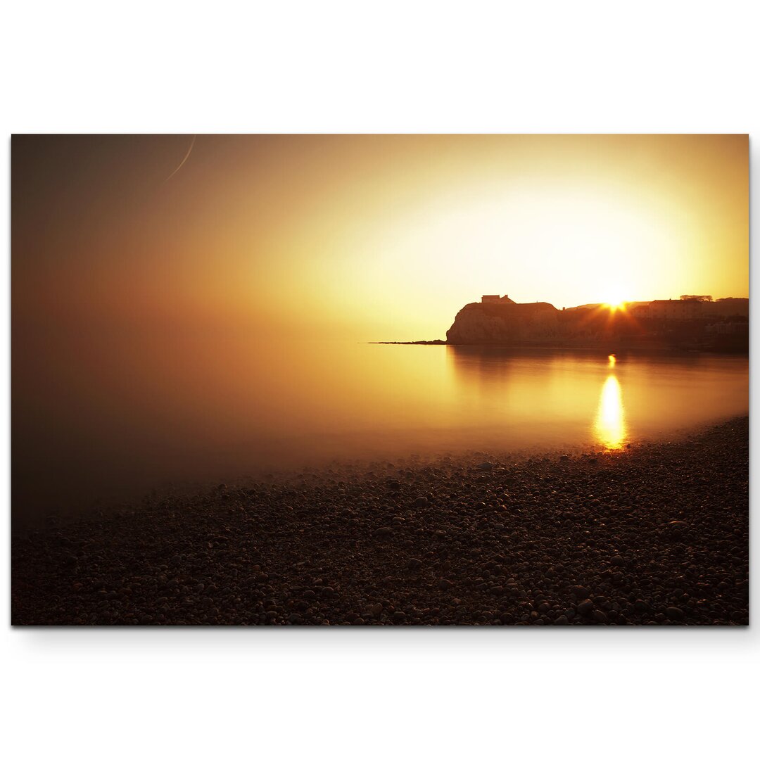 Leinwandbild Isle of Wight bei Sonnenuntergang – Südengland