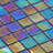  Skosh 11.6 in. x 11.6 in. Glossy Dark Shimmer Multi Blue Glass Mosaic Wall and Floor Tile (18.69 sq. ft./case) (20-pack) 