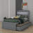 Twin XL Size Platform Bed With Storage LED Headboard, Charging Station, Trundle And Drawers-778120505