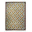 Wool Floral Area Rug in Yellow