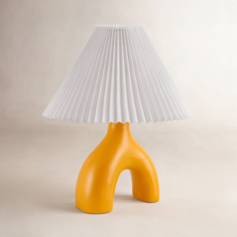 Celes Table Lamp, Orange, White