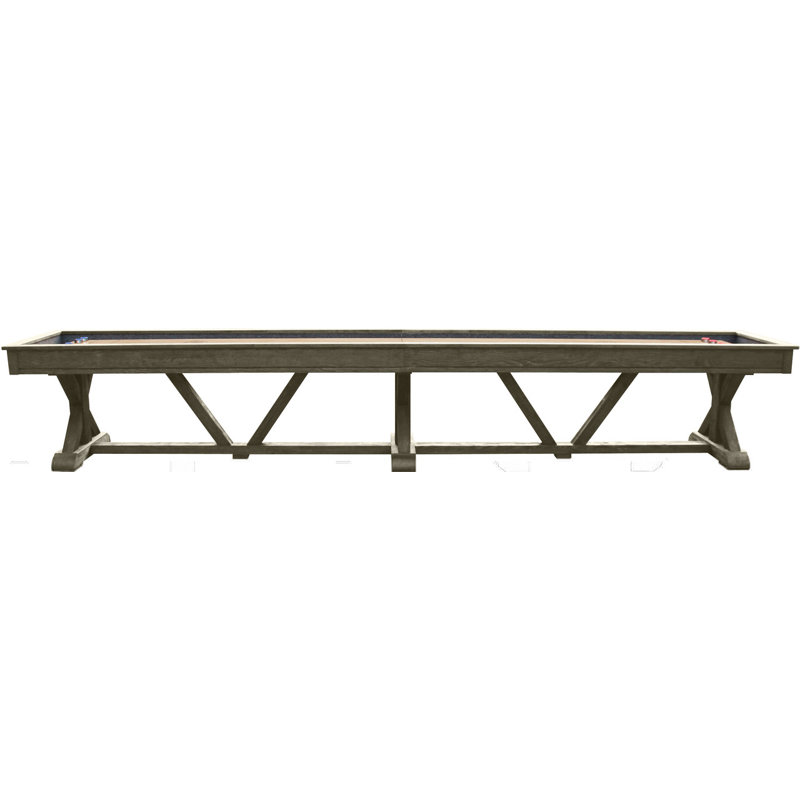 Brazos River Pro-Style Shuffleboard Table, 12', Weathered Gray