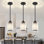 Bette 1-Light Modern Crystal Single Pendant Light With Adjustable Height