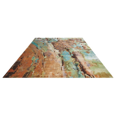 Prismatic Viscose Abstract Indoor Rug