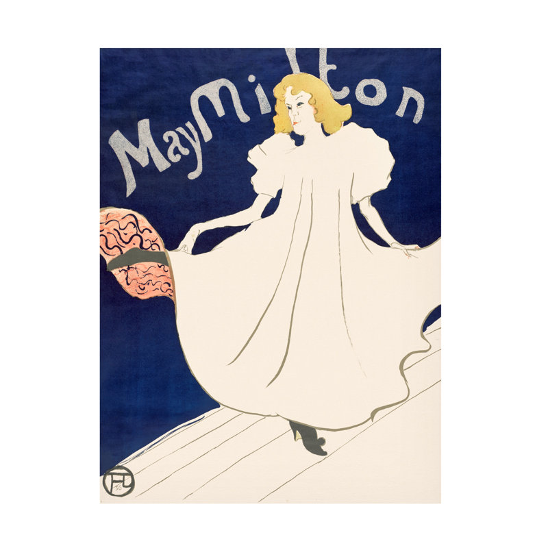 «May Milton», affiche sur toile par Picufy, H 47 po x l 35 po x P 2 po