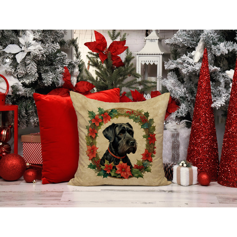 Coussin Christmas, 14 po x 14 po, Carré