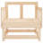 Latitude Run® Patio Chairs 2 Pcs Solid Wood Pine-1815600205