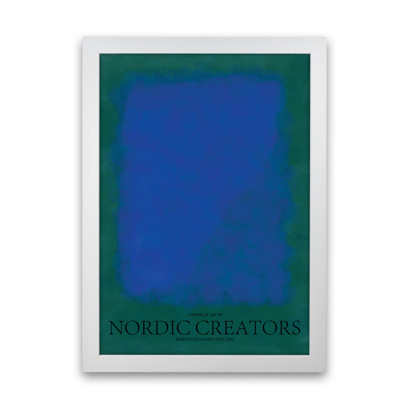 Colour Block 3 - Print, White Framed, 59.4cm H x 42cm W x 3cm D