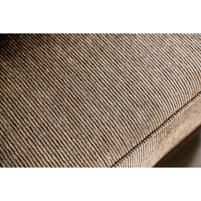 99" W Transitional Sofa, Brown/Tan