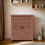 Banc de rempotage avec armoire de rangement et plateau de table en métal pour patio extérieur