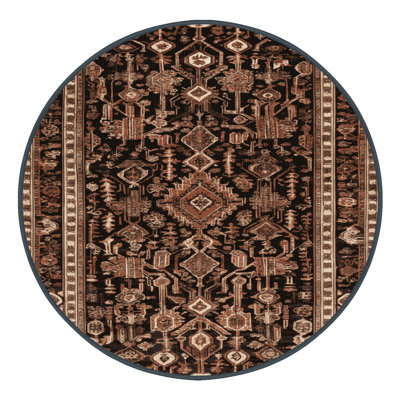 Tapis brun lavable à la machine