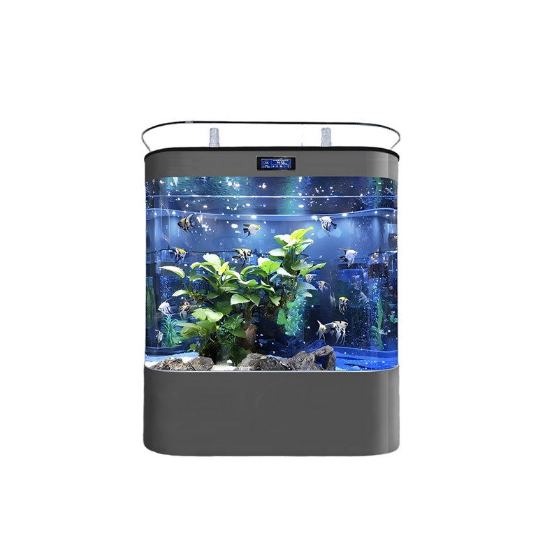 Aquarium en verre 47,24 po, Gris, H 54,33 po x l 47,24 po x P 19,69 po