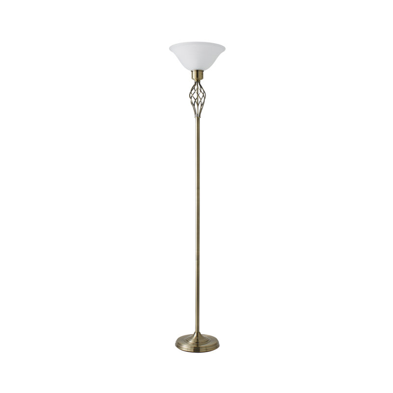 Axelrod 176cm Torchiere Floor Lamp, Antique Brass
