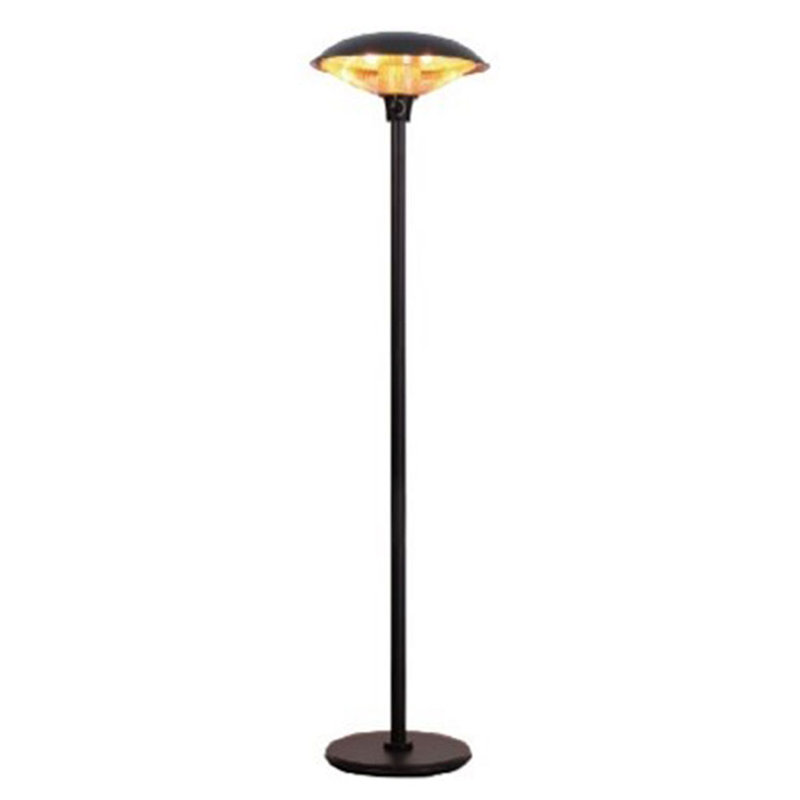 Chauffage électrique sur pied Hiland pour intérieur/extérieur, noir