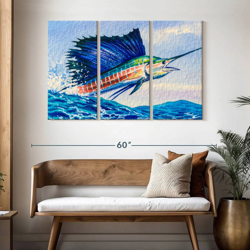 Brampt Sailfish, 32" H x 50" W
