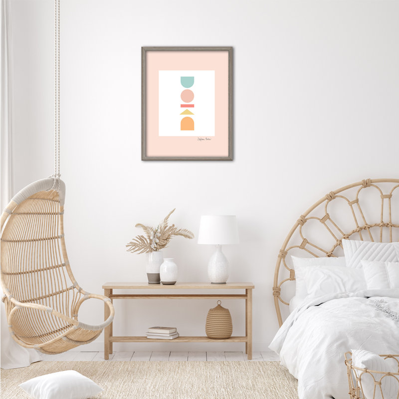 The Shape Of Spring Print by Stefanie Bales, Framed Matted Print, Gray, 36" H x 24" W x 1.125" D