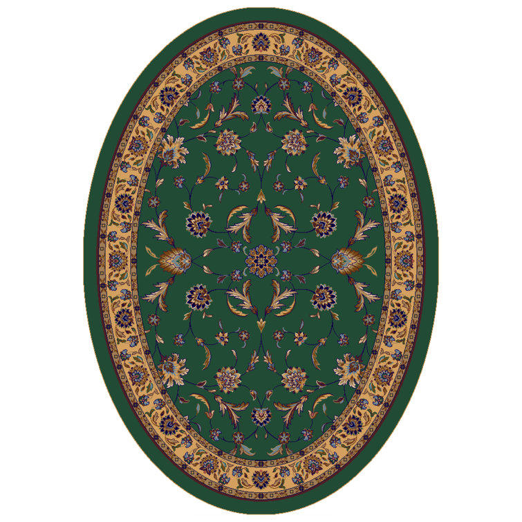 Alminus Isfahan Emerald Oriental Area Rug