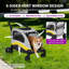 Poussette pour chien de 160 lb pour les grandes races - Chariot pliant robuste pour animaux de compagnie, roues à 360 °, filet respirant-128745050