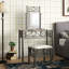 Ensemble coiffeuse Voshell avec tabouret et miroir-595351767