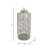 Decorative Metal Aluminum Jar with Lid - Glam Sculptural Accent Container Featuring Modern Openwork Design for Stylish Contemporary Statement Piece Displays-89110063-89110062
