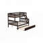 Twin Over Full Rubber Wood Bunk Bed-1799608810