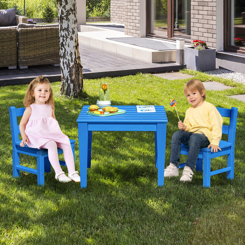 Ensemble de table de jeu et de chaises pour enfants Ferrino, Bleu