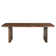 86" Dark Brown Solid Wood Dining Table