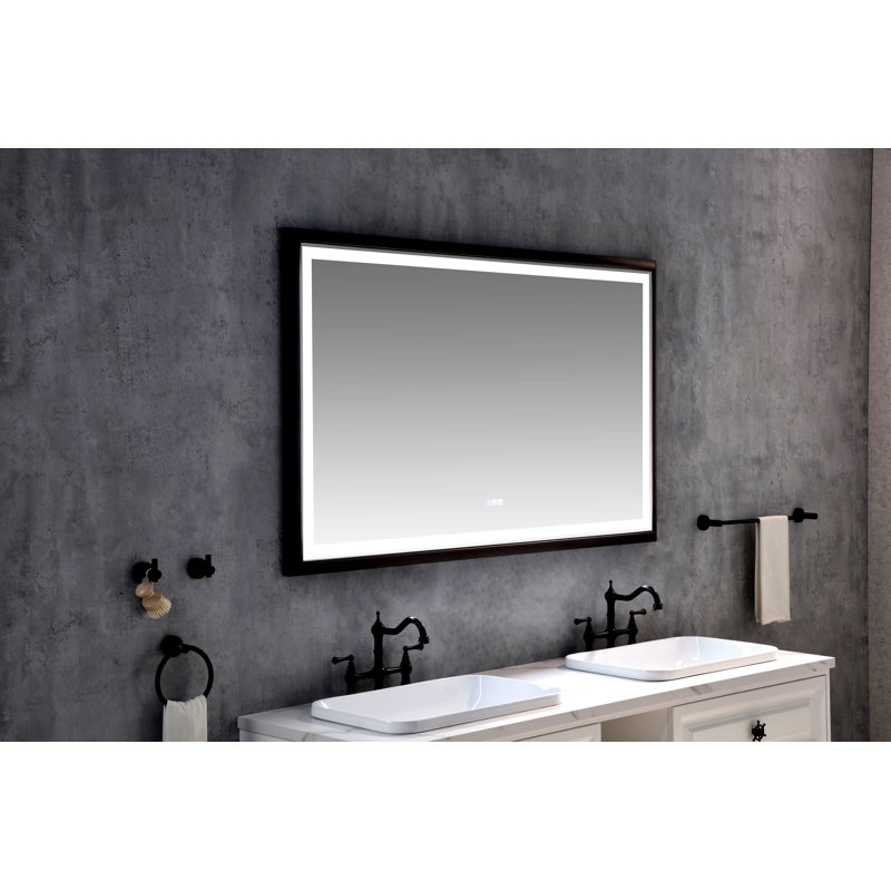 Bathroom  Led Mirror Is Multi-Functional And Each Function Is Controlled By A Smart Touch Button., 36" x 60"