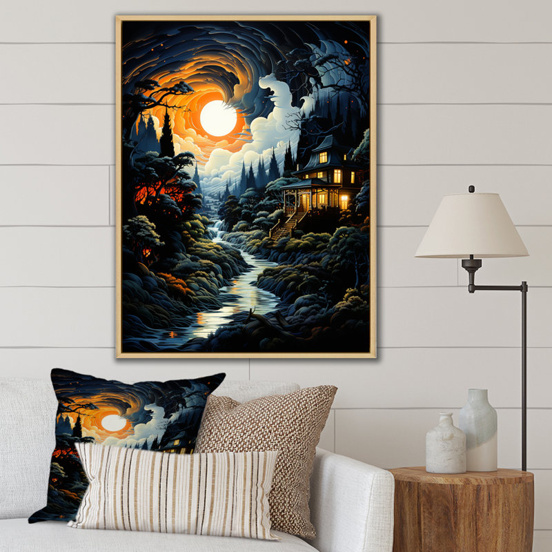 «Lightning Nights Flash I», reproduction d'art sur toile, Naturel, H 40 po x l 30 po x P 1,5 po