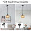  Luminaire suspendu 1 lumière l 9 po pour îlot de cuisine, table de salle à manger, évier, couloir-888343191