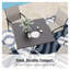 Square Outdoor Bistro Table , 79.91cm cm W 79.91cm cm D