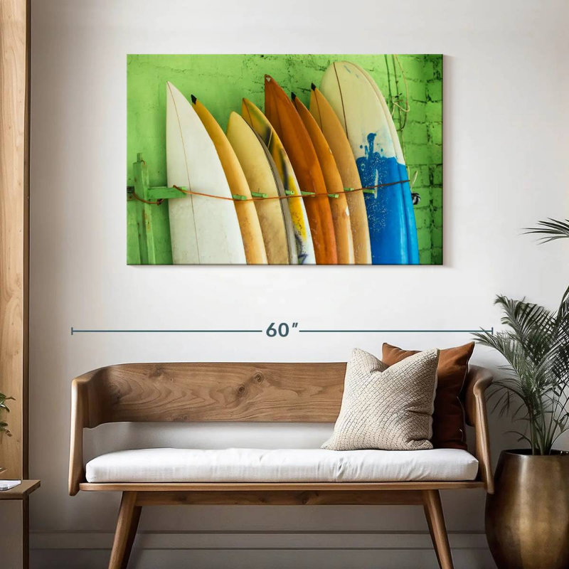 Senne Surfboard Shop, 30" H x 45" W